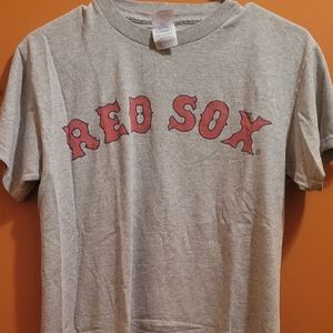 Women's Red Sox Gray T-Shirt Size Small